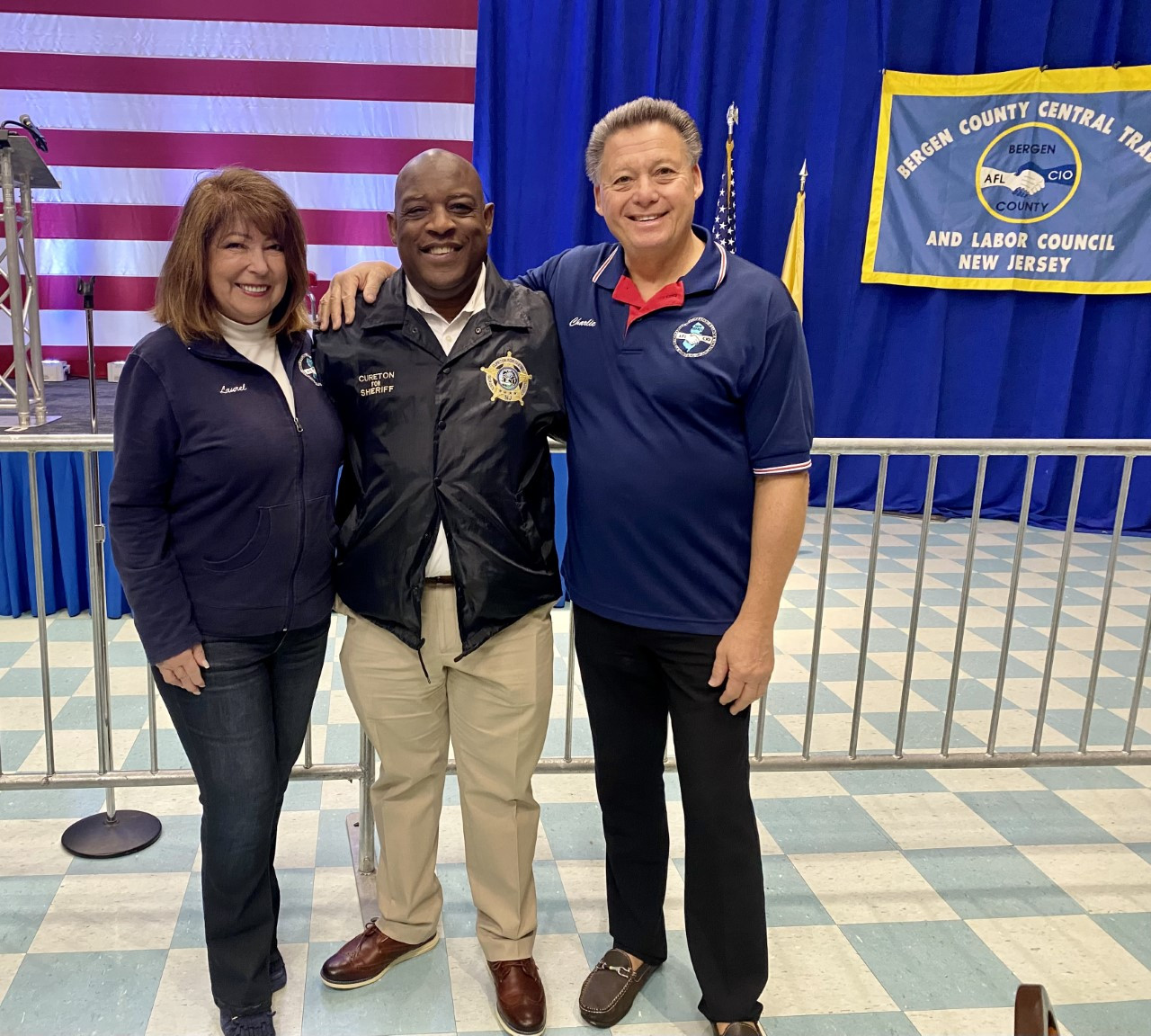 New-Jersey-State-AFL-CIO-President-Charles-Wowkanech-and-New-Jersey-State-AFL-CIO-Secretary-Treasurer-Laurel-Brennan-with-Bergen-County-Sheriff-Anthony-Cureton