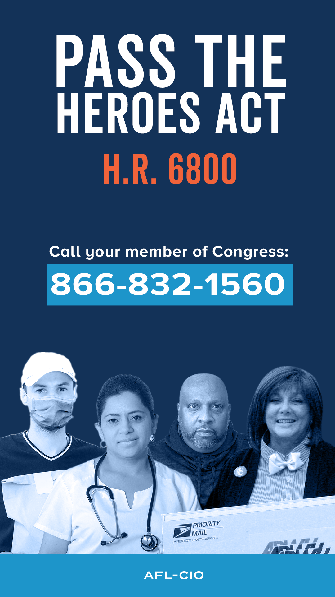 Tell Congress Support H.R. 6800, the HEROES Act NJ AFLCIO