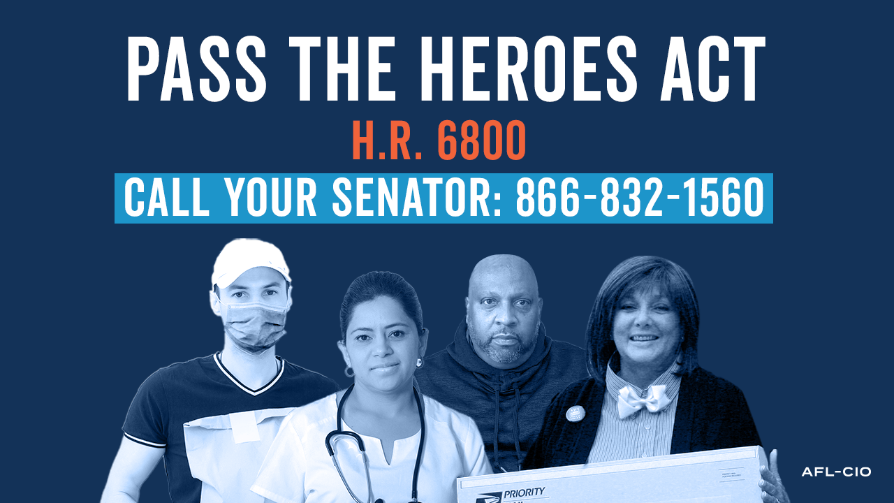 Action Alert! Urge your senators to introduce and pass the HEROES Act
